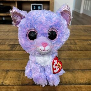 TY Beanie Boos | Cassidy the purple cat stuffed animal